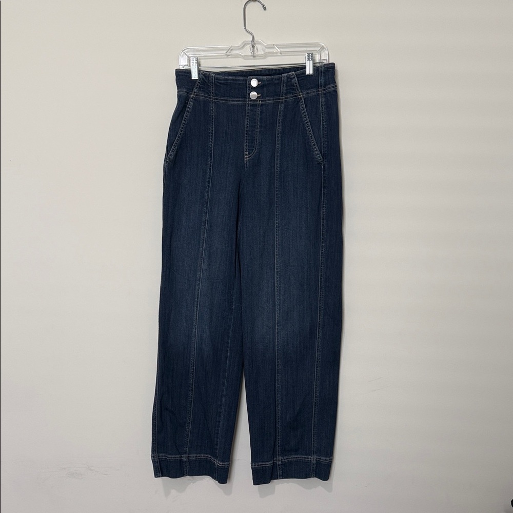 Chicos Pull On Wide Leg Jeans, size 00 (2)